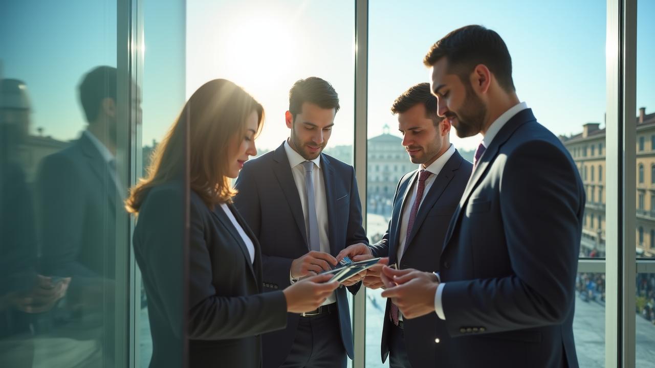 Team di professionisti HR in un ufficio moderno italiano